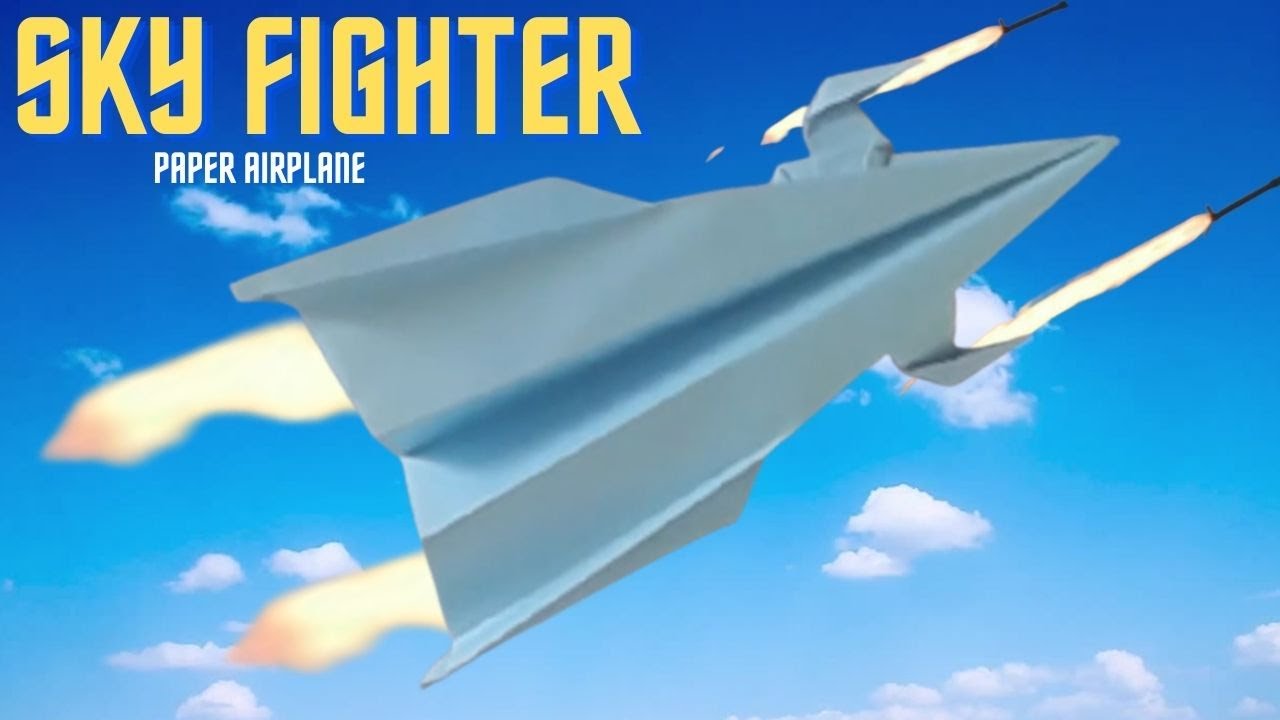 How to Make a Sky Fighter Paper Airplane? / Interesting Facts About Making Paper Planes