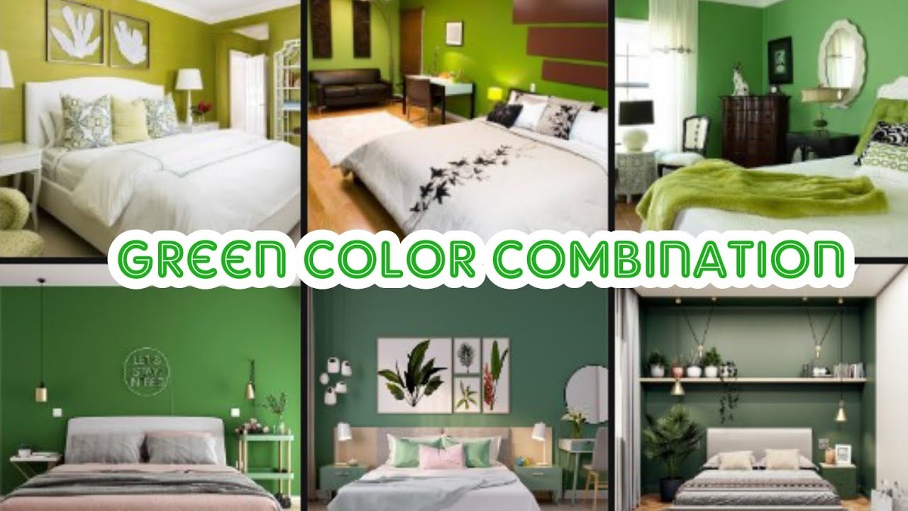 Green Color Combination For Bed Room