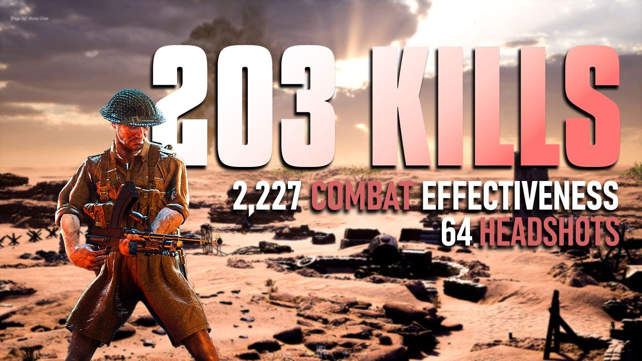 203 KILLS On El-Alamein As British Eight Army - Raw Hell Let Loose Gameplay