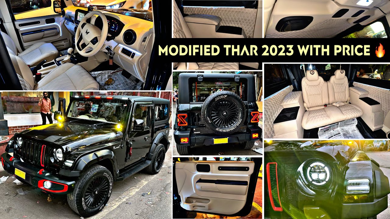 Ultimate Modified Thar 2023 | Thar 2023 modification 🤩 Thar modification with Price  😱