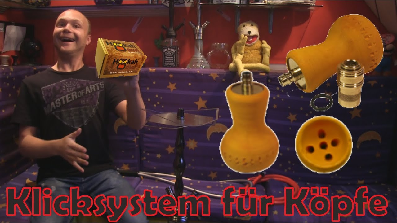 Hookah Owl Set - Klicksystem für Tonköpfe