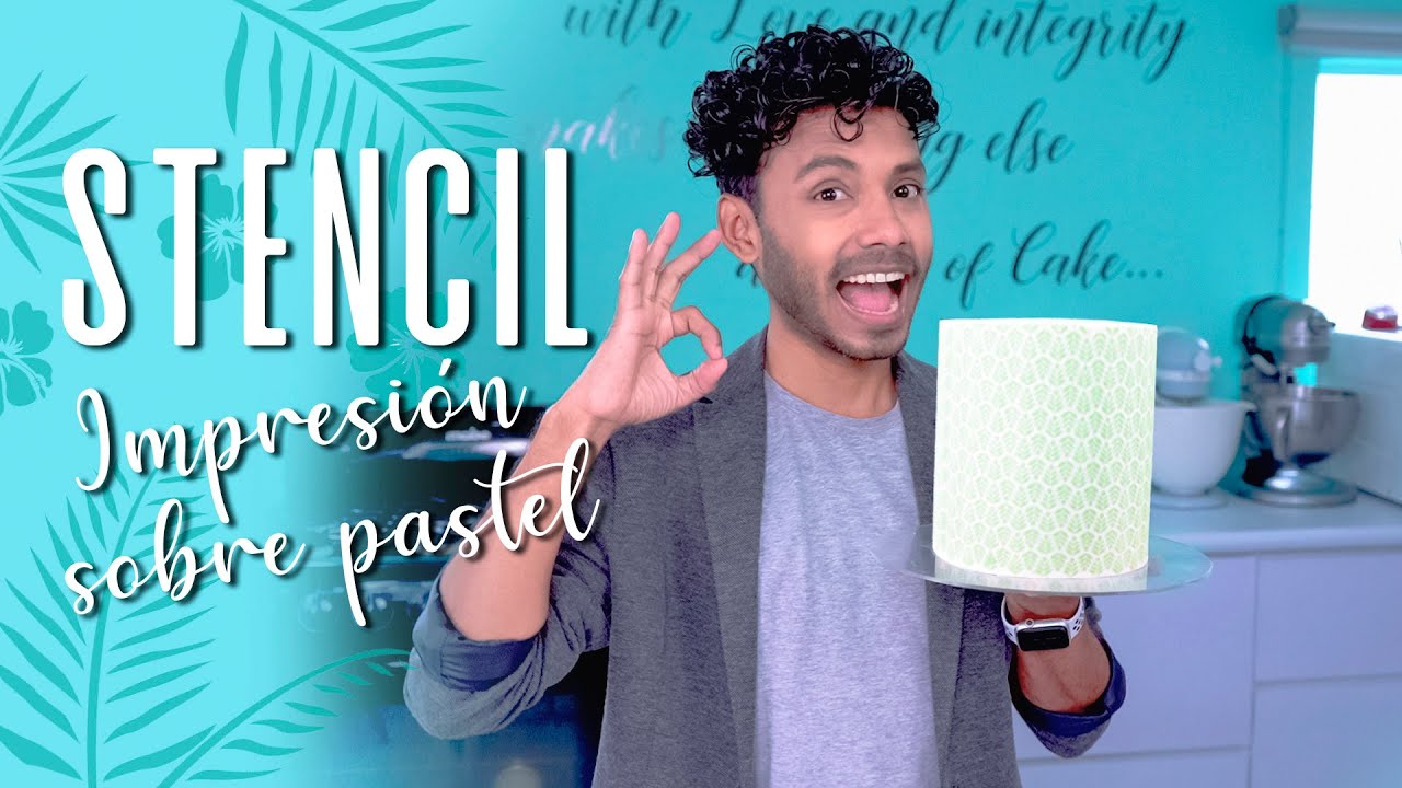 ¡ Patrones impresos sobre pastel ! - Aplicación y uso de esténciles perfectos