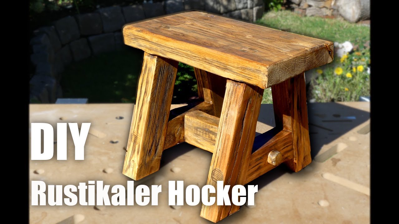 DIY Rustikaler Hocker / How to build a rustic stool