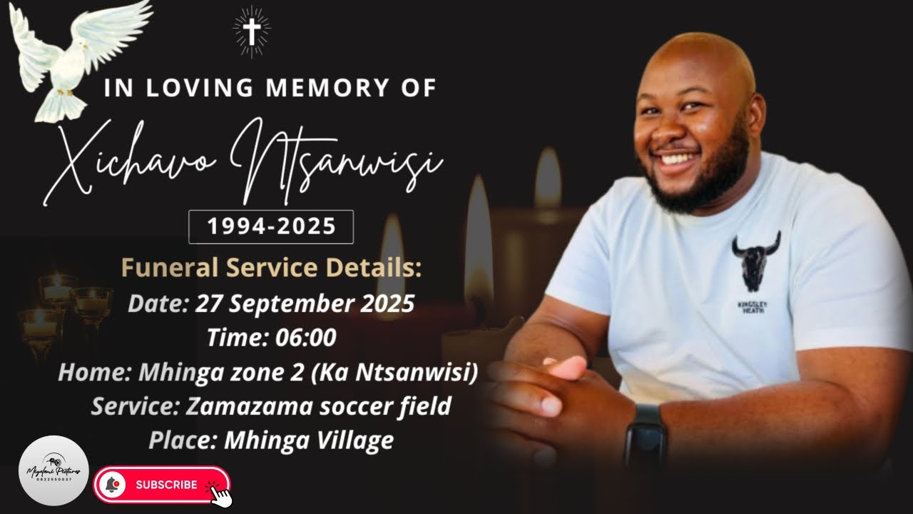 (FULL VIDEO)FUNERAL SERVICE OF XICHAVO NTSANWISI