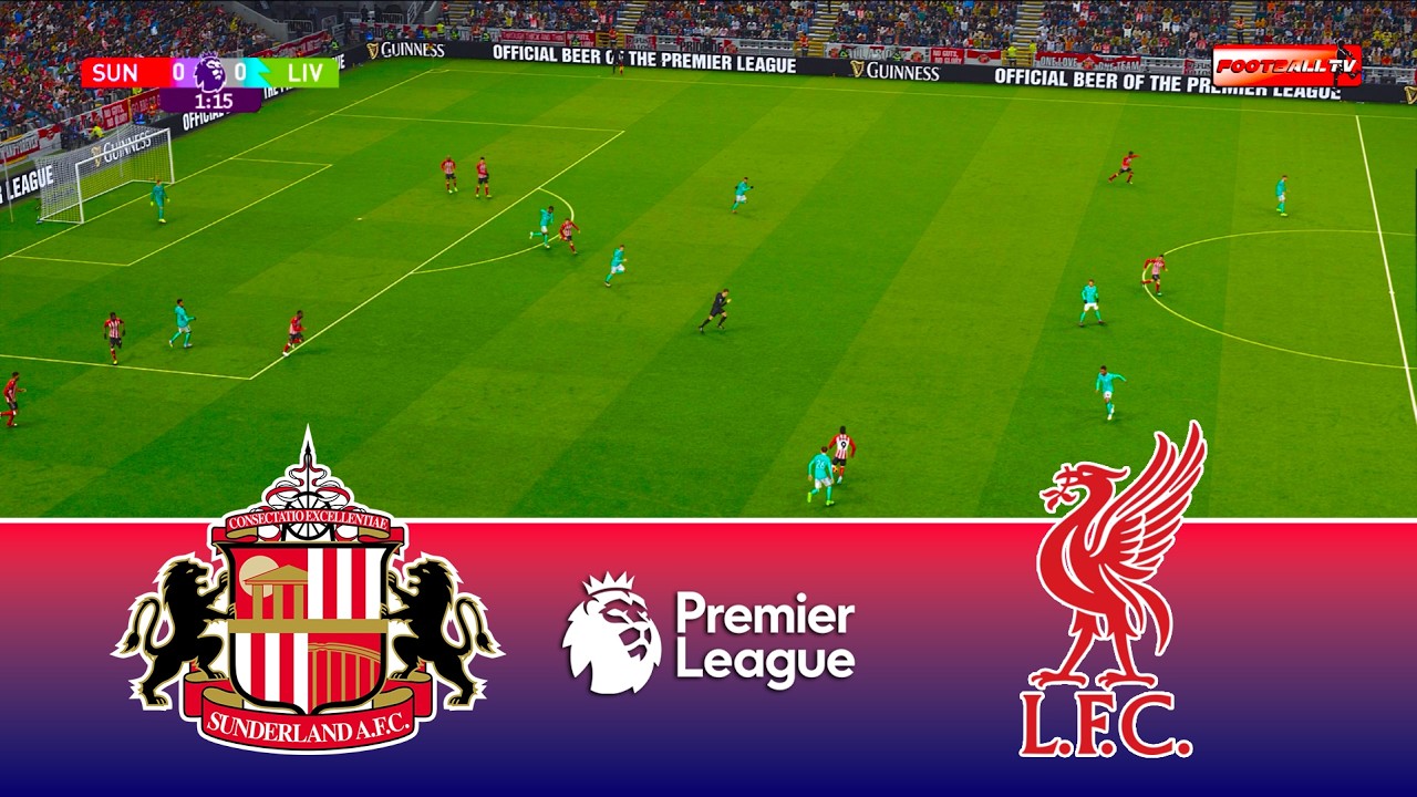 Sunderland vs Liverpool - Premier League 2025/26 Epl | Full Match All Goals | Pes 21 Gameplay