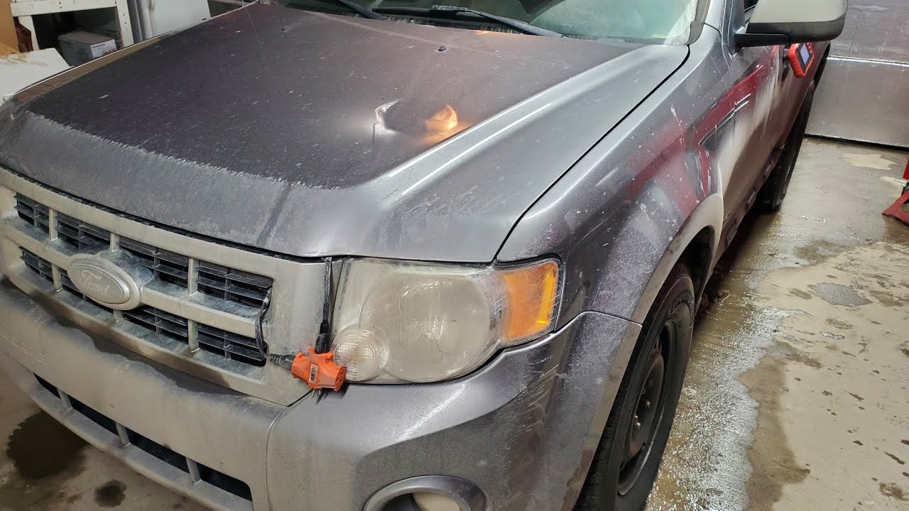 Ford Escape. Высокий шум из-под капота. Замена ремня и натяжителя ремня.