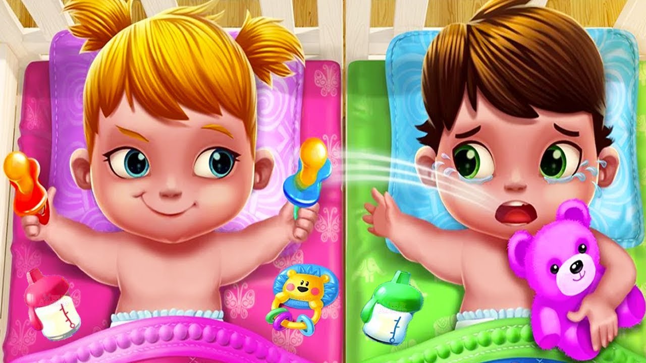 Fun Baby Care Game - Baby Twins Adorable Two - Play Fun Dress Up, Bath Time & Care Games For Kids