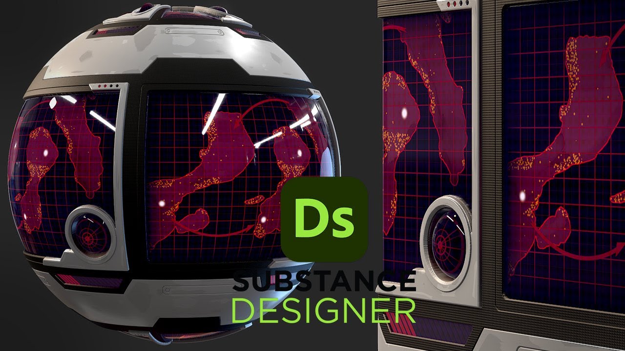 Stylized Sci-Fi Screen in Substance 3D Designer