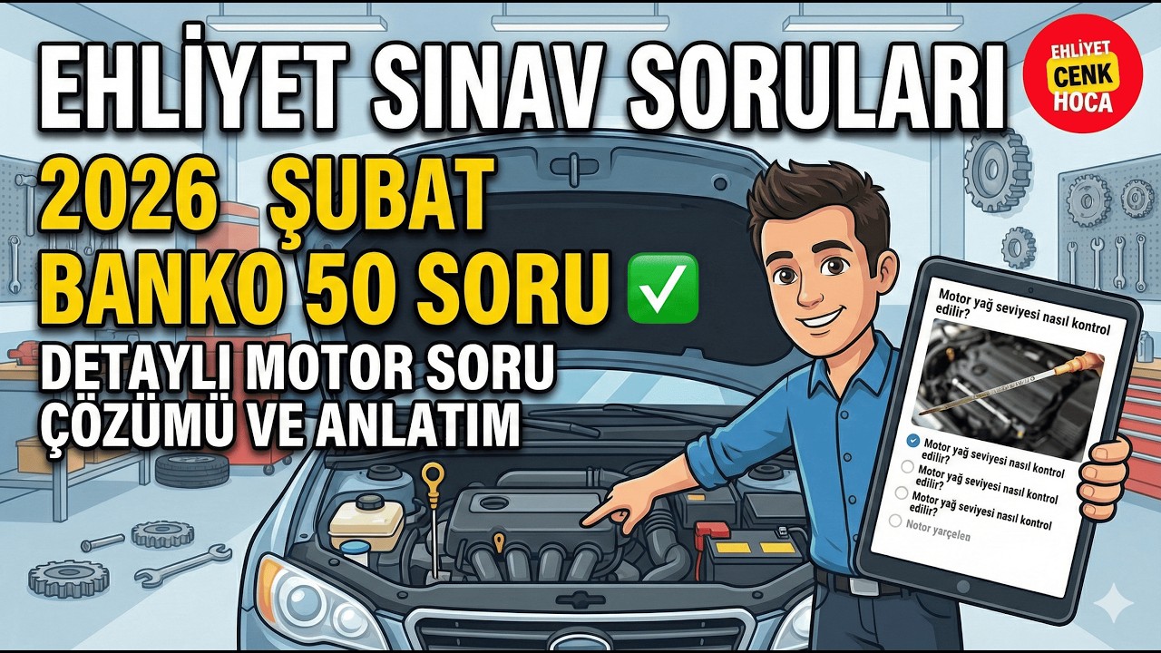 Ehliyet Sınav Soruları  2026 Şubat &Ccedil;ıkmış Sorular