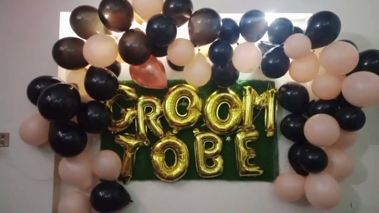  bride and groom room decor idea / birthday and groom to be decor idea/ birthday decorations 