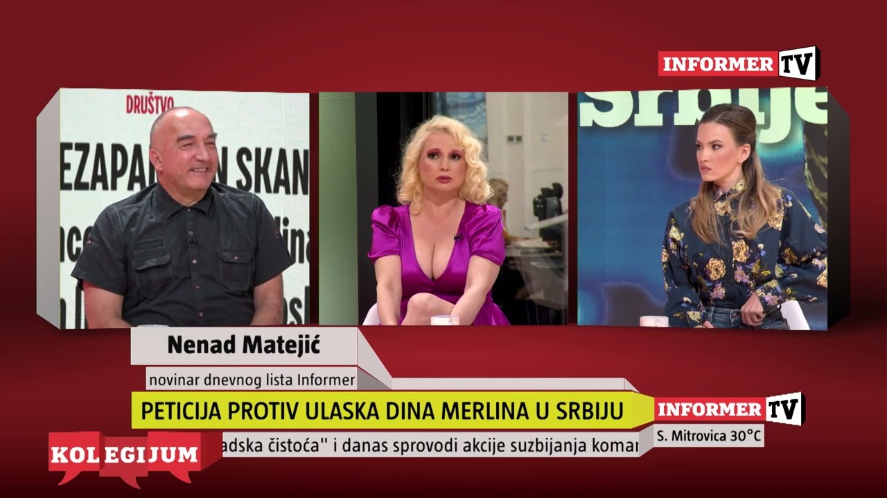 INFO JUTRO - Maja Nikolić pozvala na potpisivanje peticije protiv Dina Merlina