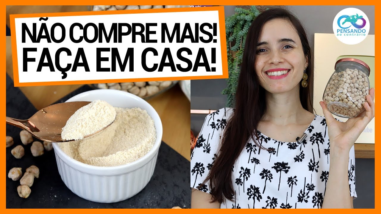 NUNCA MAIS COMPRE! FAÇA FARINHA DE GRÃO DE BICO EM CASA! SEM GLÚTEN E MUITO FÁCIL!