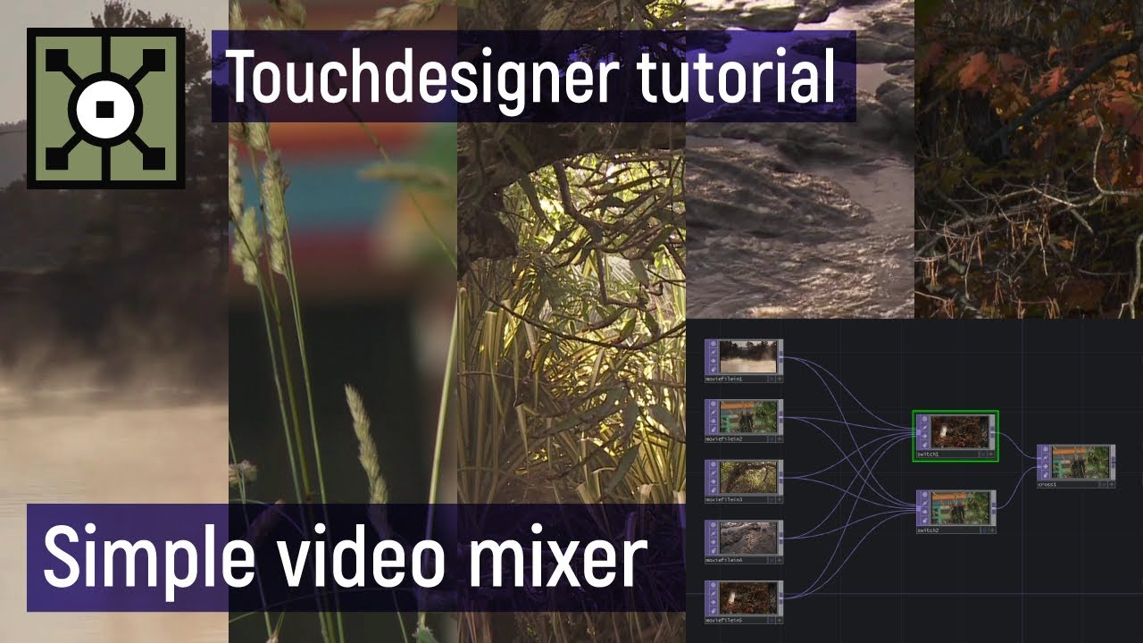 Простой видеомикшер с использованием CHOPs (урок по Touchdesigner)