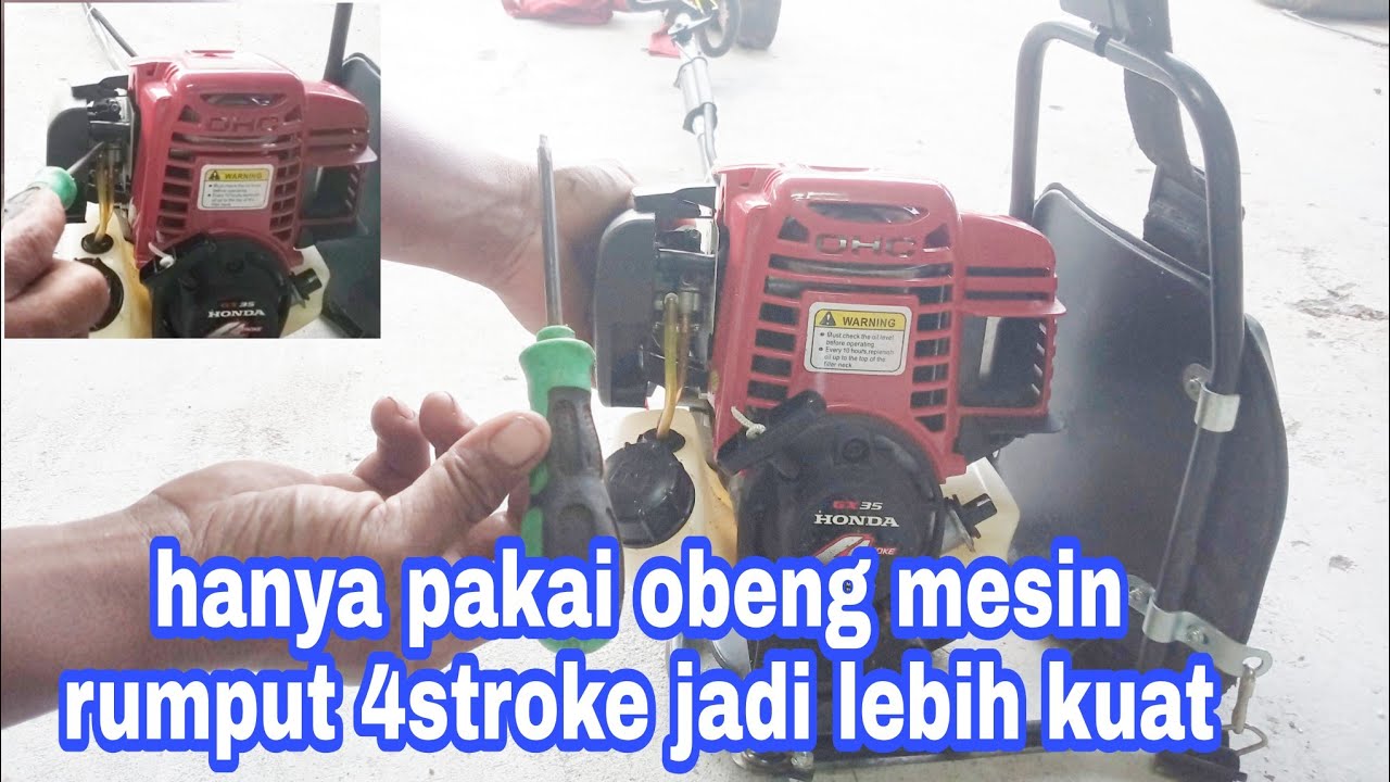 CARA SAYA SETTING MESIN POTONG RUMPUT 4 STROKE  AGAR LEBIH KUAT VERSI @Pak_Jajang