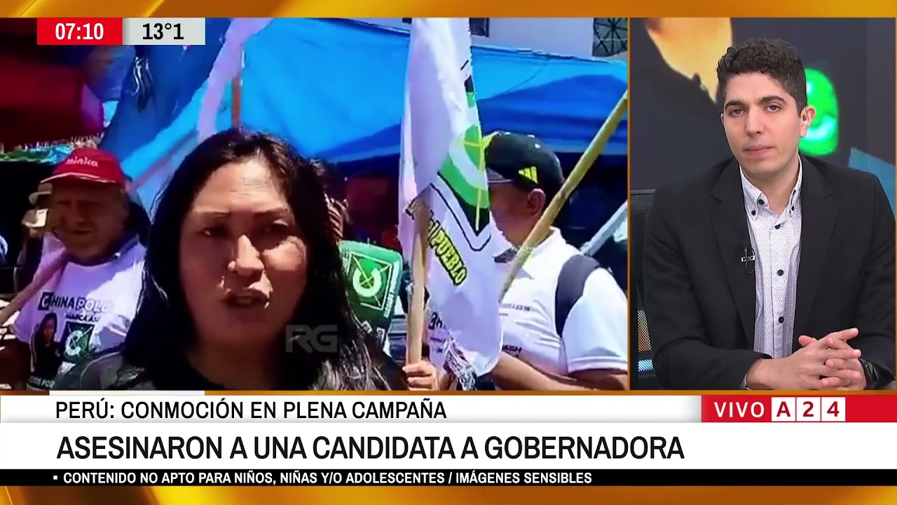 🚨 ASESINARON A UNA CANDIDATA A GOBERNADORA EN VIVO EN PER&Uacute;