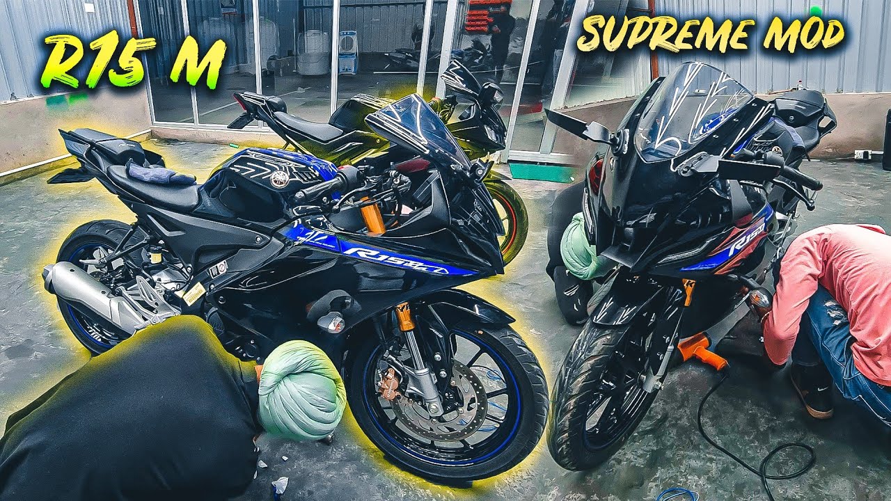 Yamaha R15 M ke Stickers Nikaal diye.. AB Paint Karna Hai... R15m Modification | Project Scar