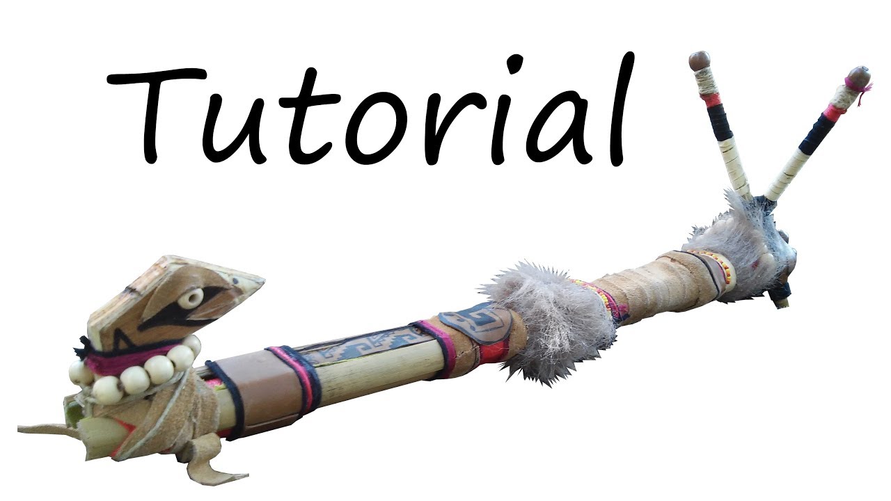 Tutorial : How to craft an advanced combat Atlatl spear - arrow thrower. (English/Español).