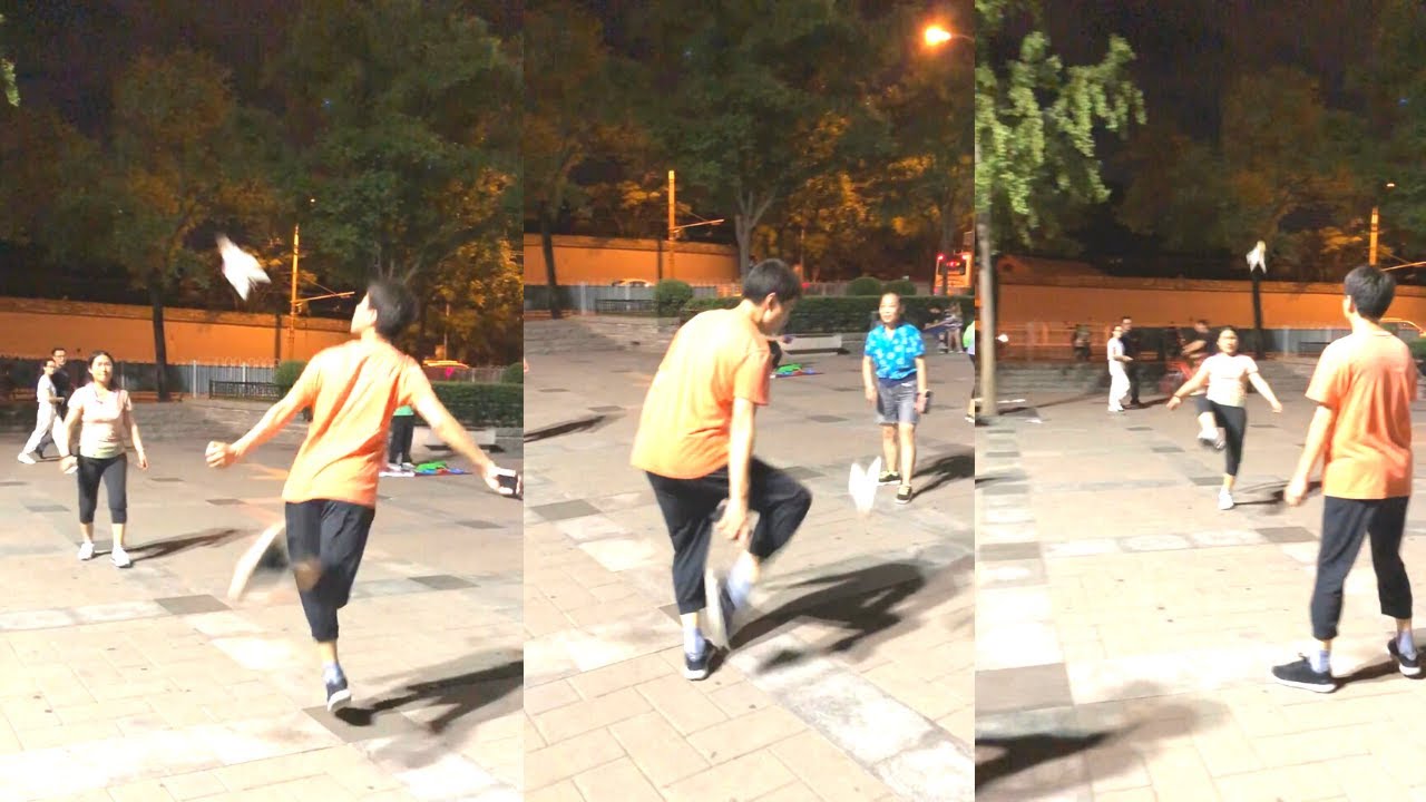 People Playing Foot Badminton in China || WooGlobe