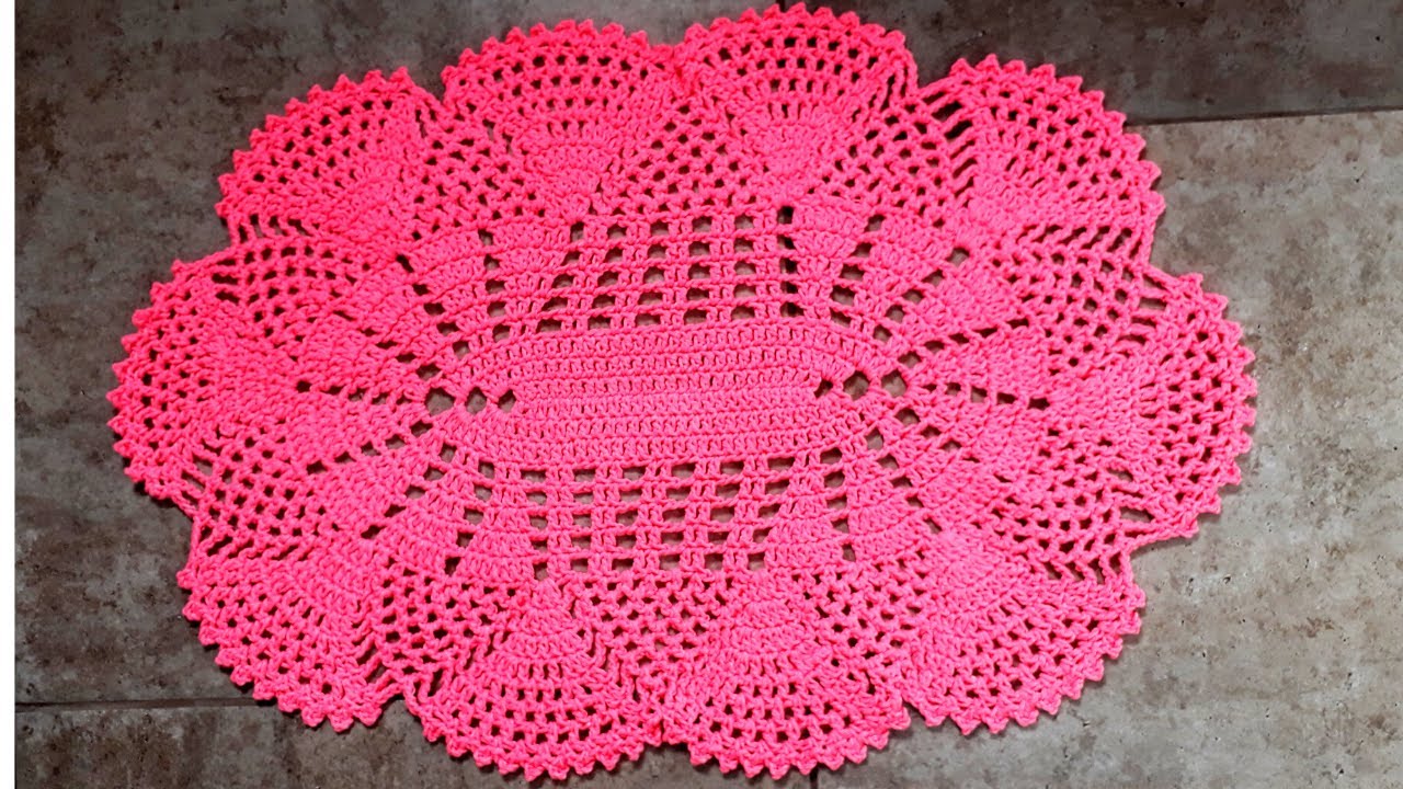 Tapete Leques de Croch&ecirc; Parte 1