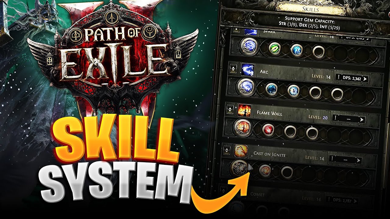 Skill-System von Path of Exile 2: Gems, Sockel & Spirit - Anf&auml;nger Guide