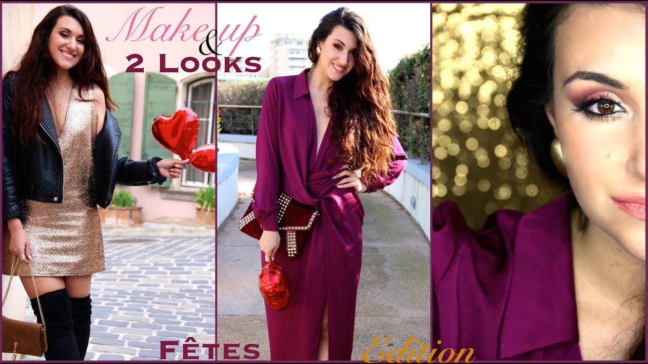GRWM || Rose gold Smokey eyes & 2 Looks || Edition Fêtes