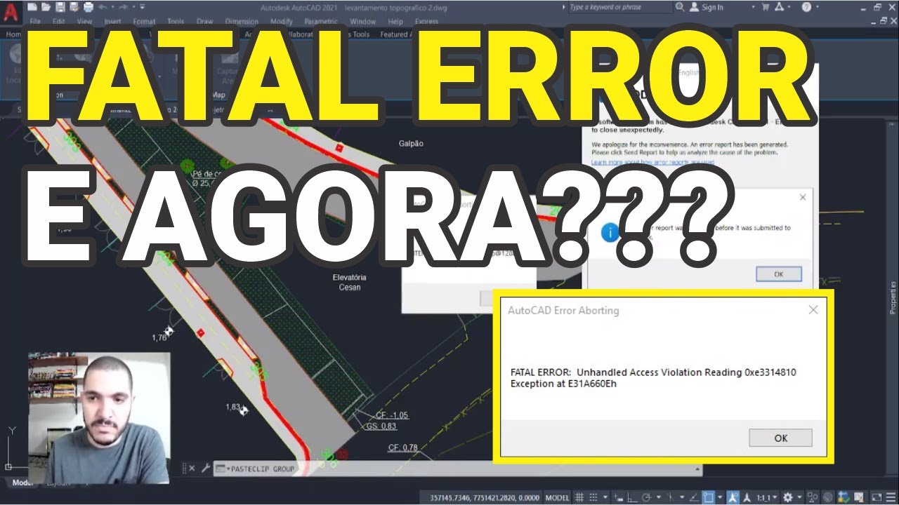 ❗❗FATAL ERROR no AutoCAD: Como recuperar seu arquivo (2022)