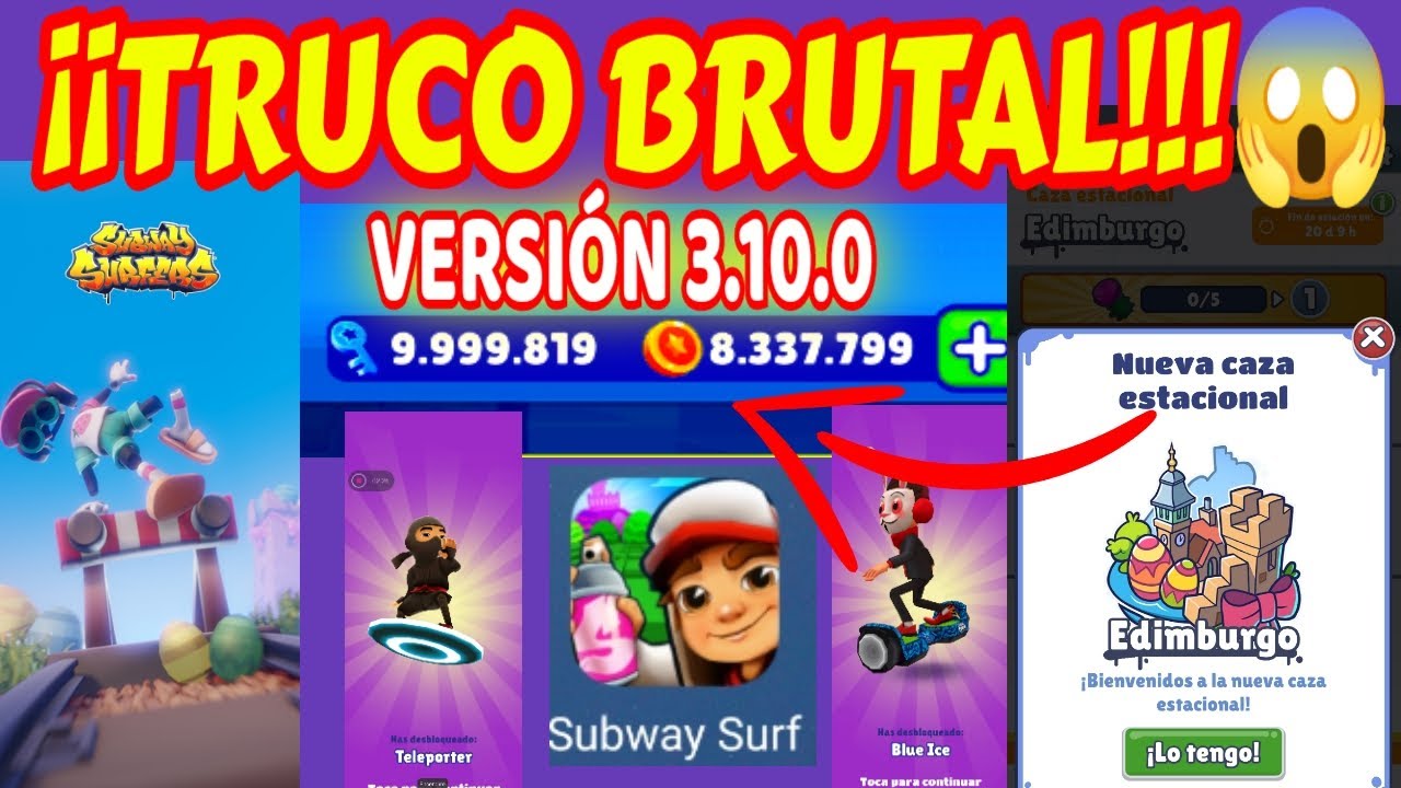 COMO HACKEAR 😱 SUBWAY SURF VERSIÓN 3.10.0 *FACIL*