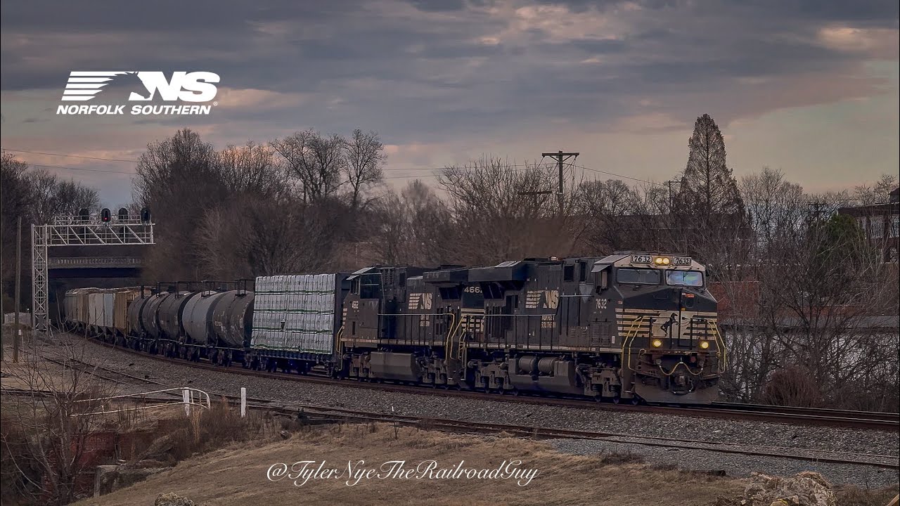 Norfolk Southern & Amtrak Railfanning Lexington & Thomasville NC! FT. NCDOT 1893! 