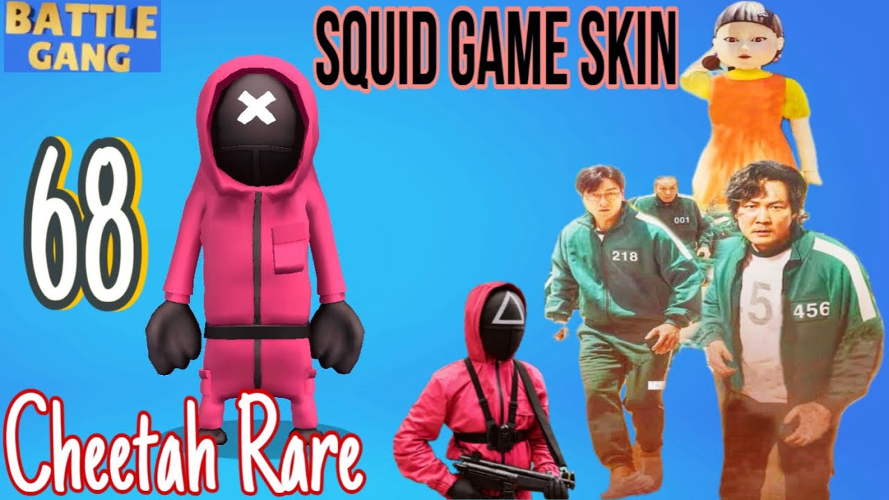Cheetah Rare Very Fast - SQUID GAME Skin | Battle gang-fun ragdoll beasts | All Mode Ep68
