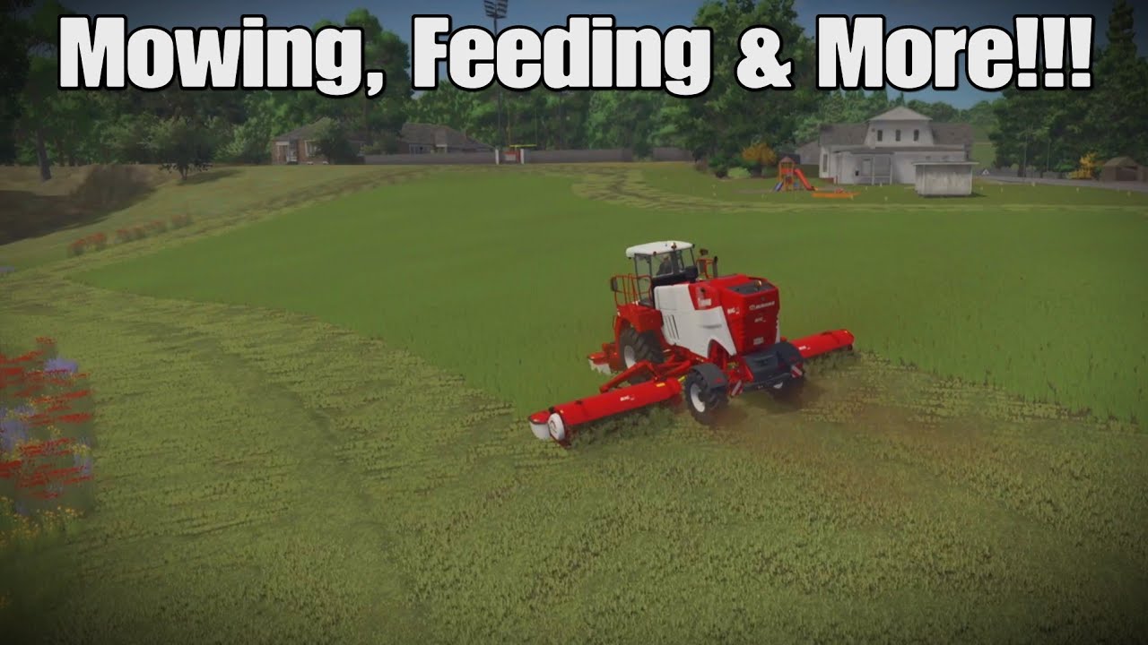 Riverbend The Aftermath: Episode #3. Mowing + Feeding & Distributing Water!!! FS25 PS5.