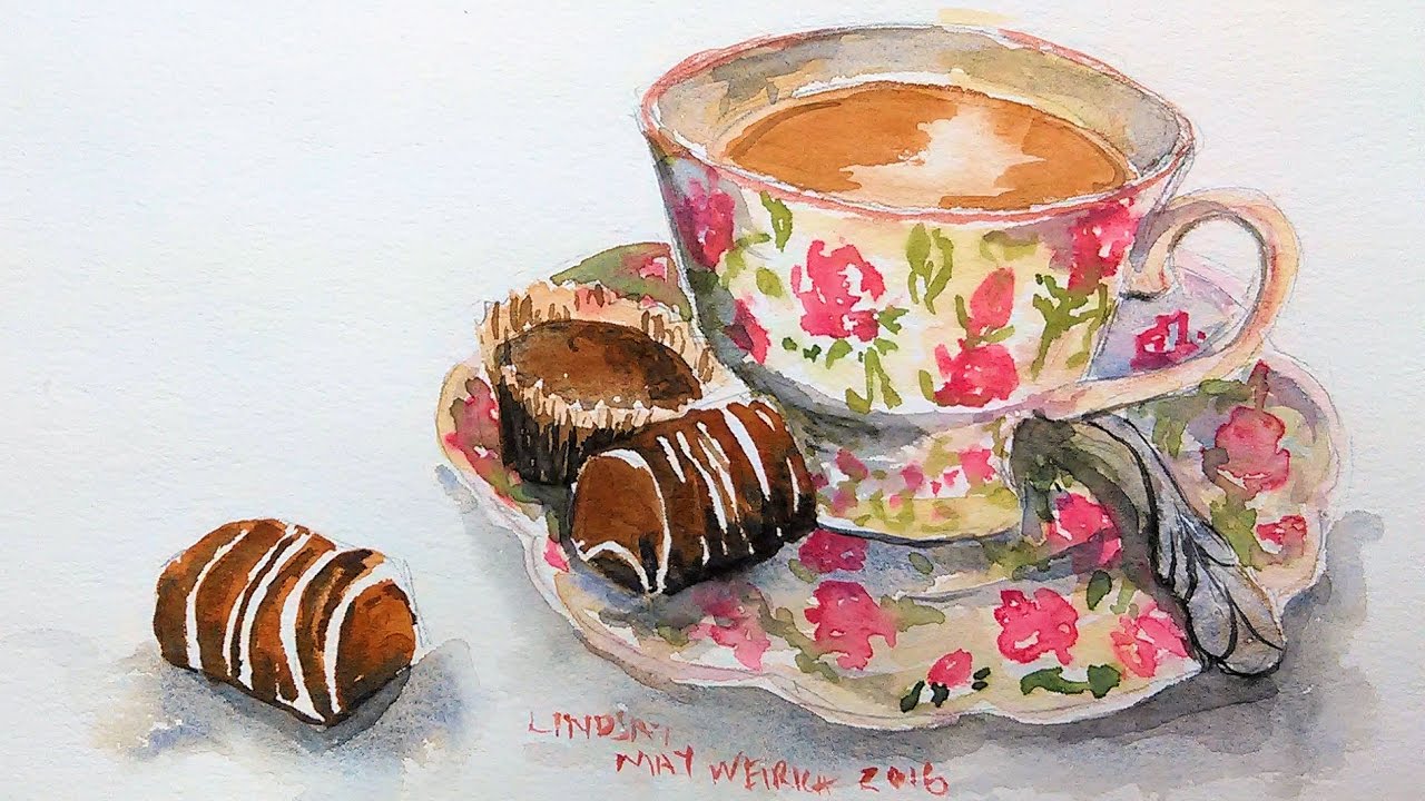 Teacup in Watercolor Tutorial PLUS What YOU Need to Know BEFORE Buying Prima Watercolors