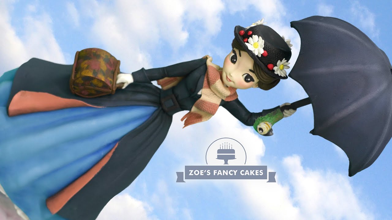 Mary Poppins doll cake tutorial