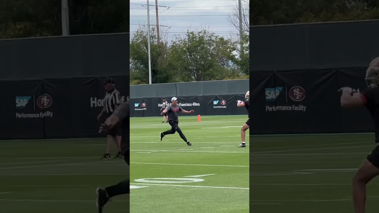 🚨Trey Lance hits Kyle Juszczyk during 49ers minicamp🚨