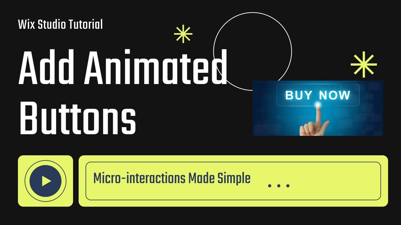 Animated Buttons in Wix Studio - No Code/CSS needed!