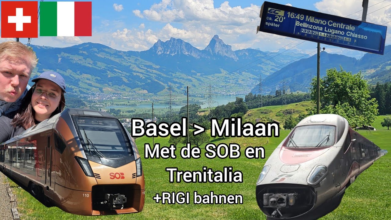 DWARS door de ALPEN via de LANGSTE TUNNEL TER WERELD naar MILAAN + Rigi Bahnen | #JuulVlog