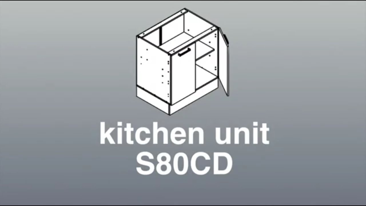 Assembly for 800mm wide Base Cabinet - Julia (Annotated) - Kitchen Cabinets and Stones