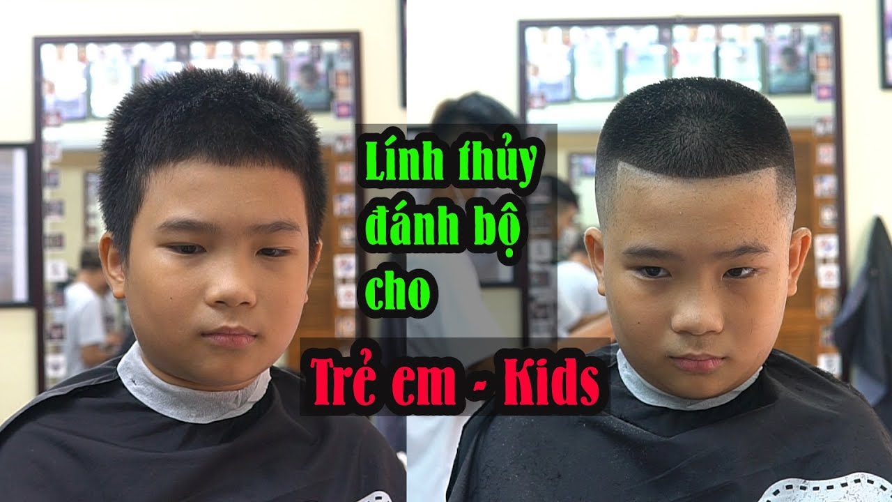 Hướng dẫn cắt kiểu tóc lính thủy đánh bộ cho trẻ em đẹp nhất / TƯỜNG BARBER