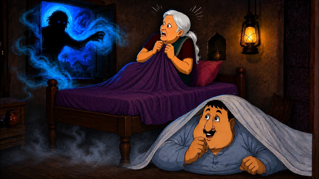 Kailash Aar Shoshurer Bhoot || Bangla Animated Funny Ghost Story || Ssoftoons