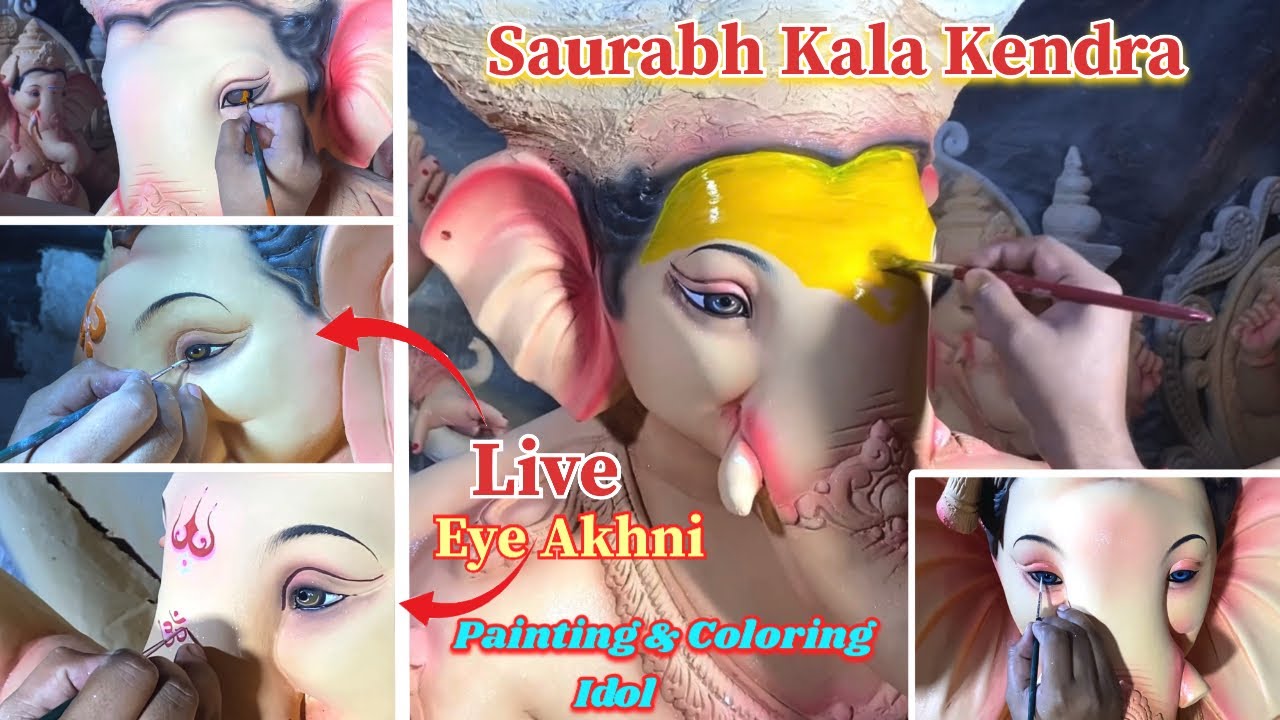 Live Eye Akhni Painting & Coloring Idol / Saurabh Kala Kendra / Only Rushabh Vlog 
