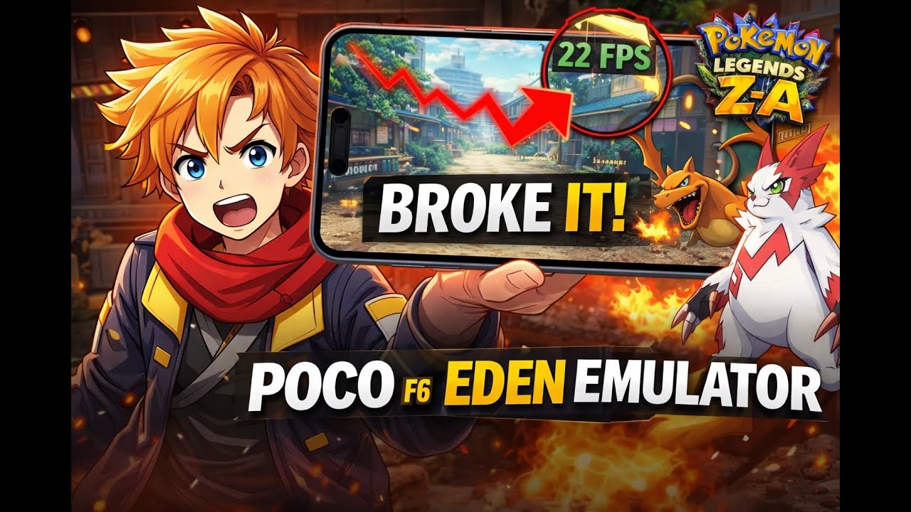 Pokemon Legends Z-A BREAKS Eden Emulator in 20 Minutes (POCO F6)