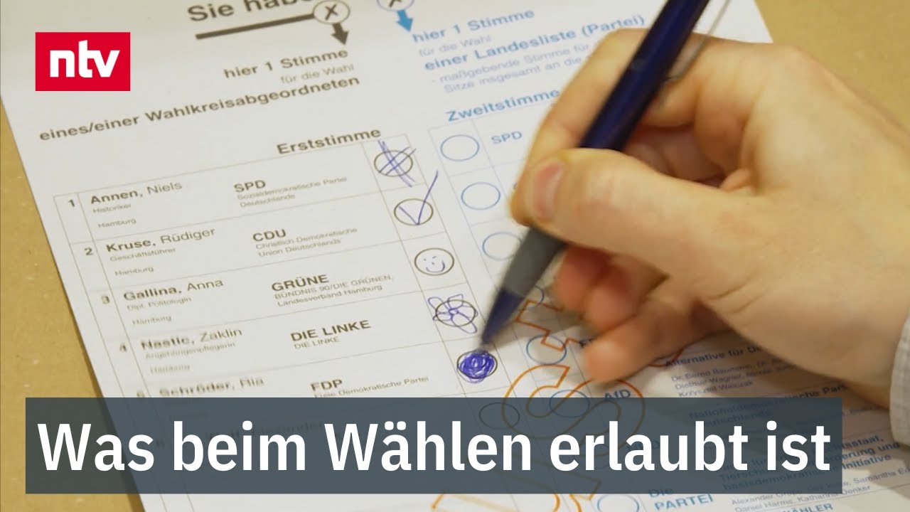 Werbung, Zeit, Lippenstift - Was beim Wählen erlaubt ist | ntv Service