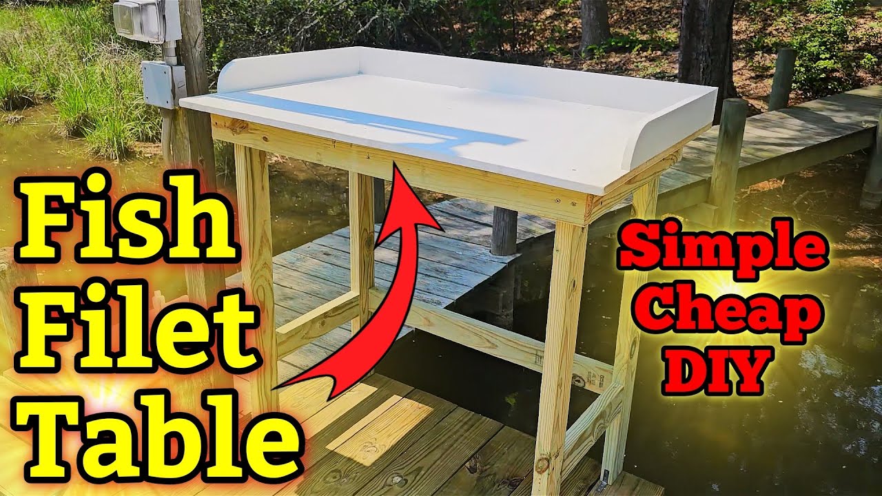Fish Filet Table DIY How to Build Fish Cleaning Station (Simple & Cheap)