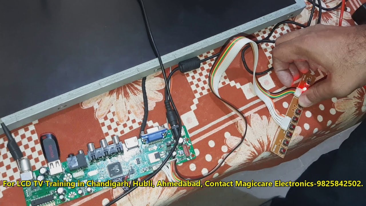 Fixing Burn Mode in LCD LED TV by Magiccare Electronics.