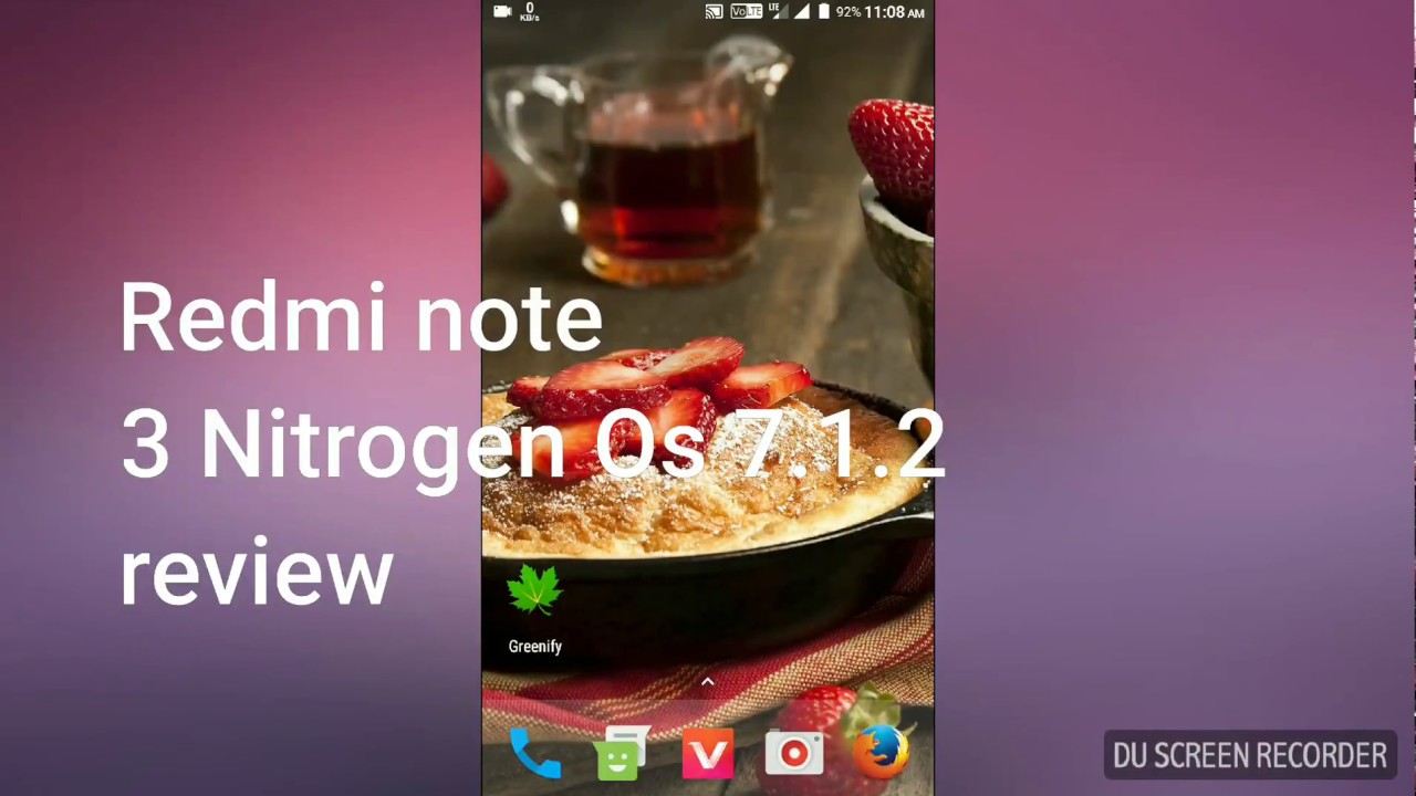 Redmi Note 3 custom rom Kenzo Nitrogen Os 7.1.2 Review