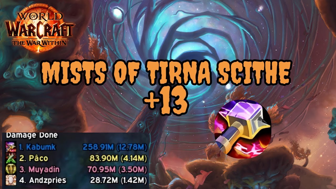Enhancement Shaman | +13 Mists of Tirna Scithe | the War Within | M+ S1