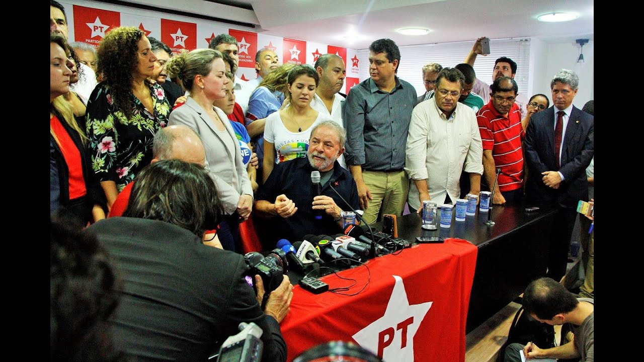 Coletiva de Lula sobre a violência sofrida em 4 de março