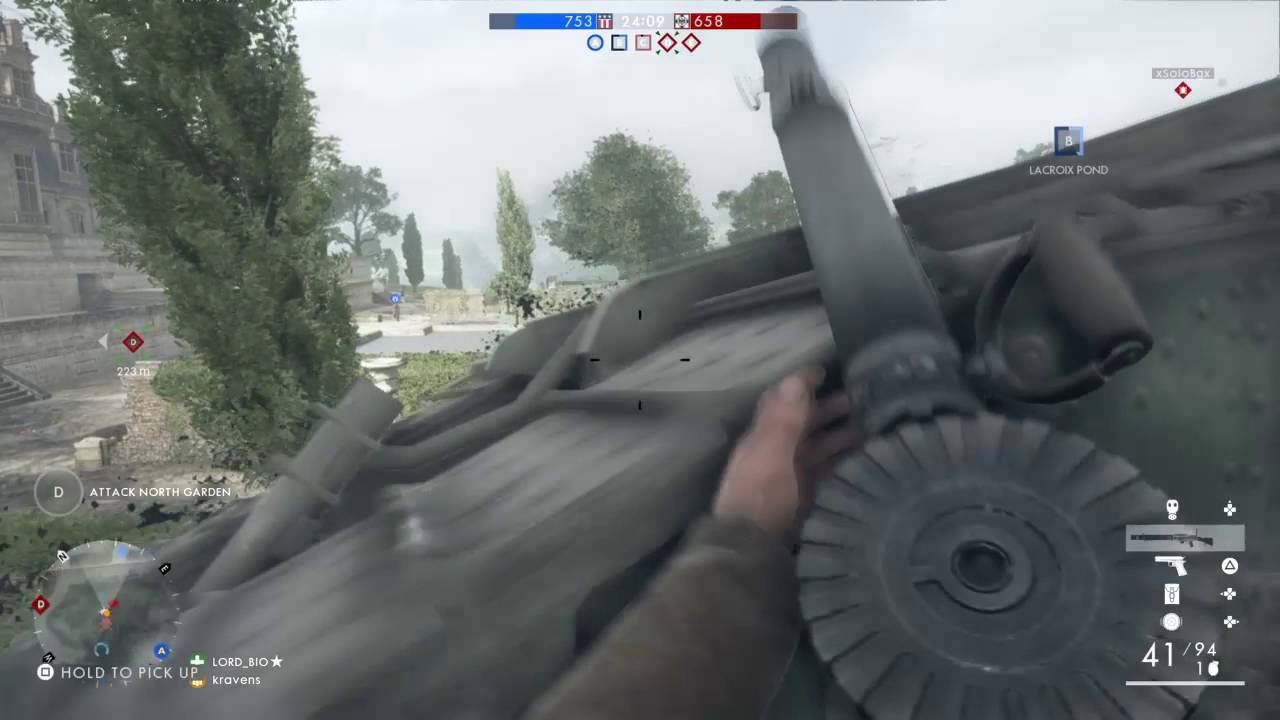 Battlefield&trade; 1 how to use a Limpet mine against tank tracks