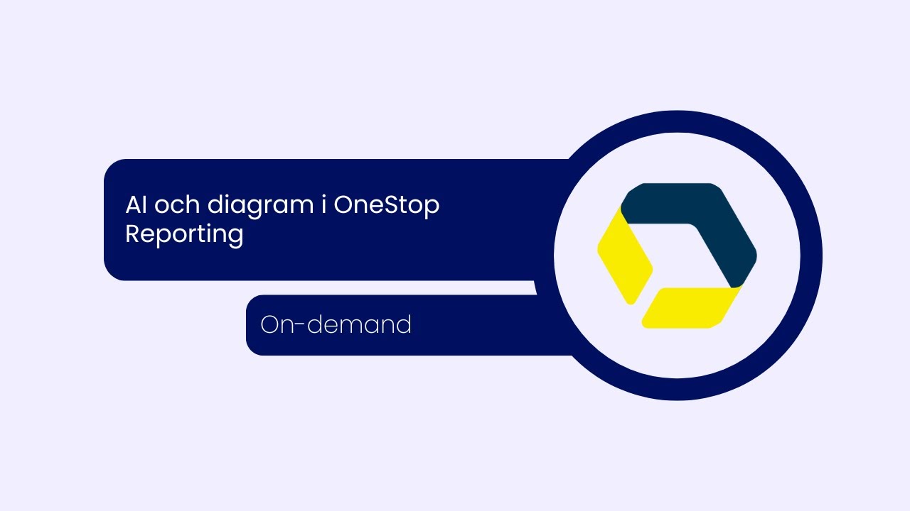 On demand: AI och diagram i OneStop Reporting