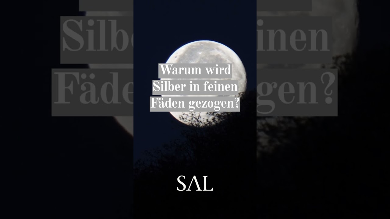 Warum wird Silber in feinen F&auml;den gezogen?  Es l&auml;sst sich auf wenige Mikrometer forme...