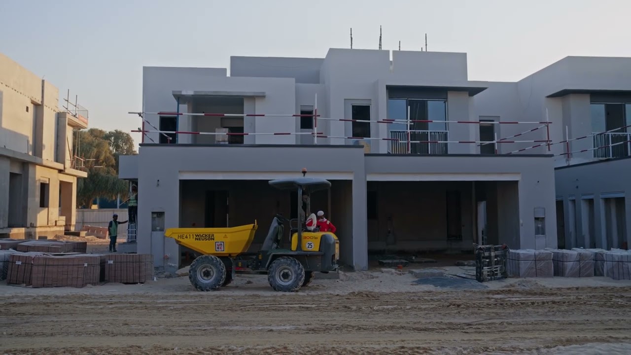 Jebel Ali Village Townhouse Site Progress | December 2024